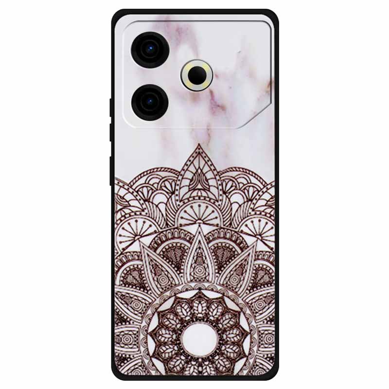 For Tecno Pova 6 Neo Case Silicone Soft Flower Space Fashion Cover For Tecno Phantom X2 Pro Cases Landscape Paint Covers Cute