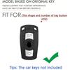 SANRILY Black Soft TPU Sliver-Edge 2 Button Key Fob Cover for BMW F30 E90 E60 E70 E87 3 5 6 Series M3 M5 X1 X5 X6 Z4 Accessories Keyless Key Case