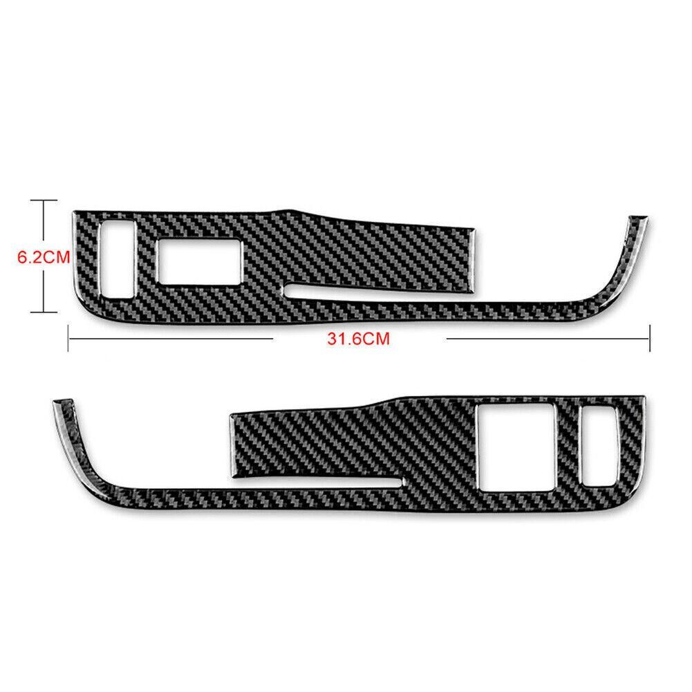 For Chevrolet Camaro 2010-2015 Carbon Fiber Window Switch Panel Cover Trim TypeA