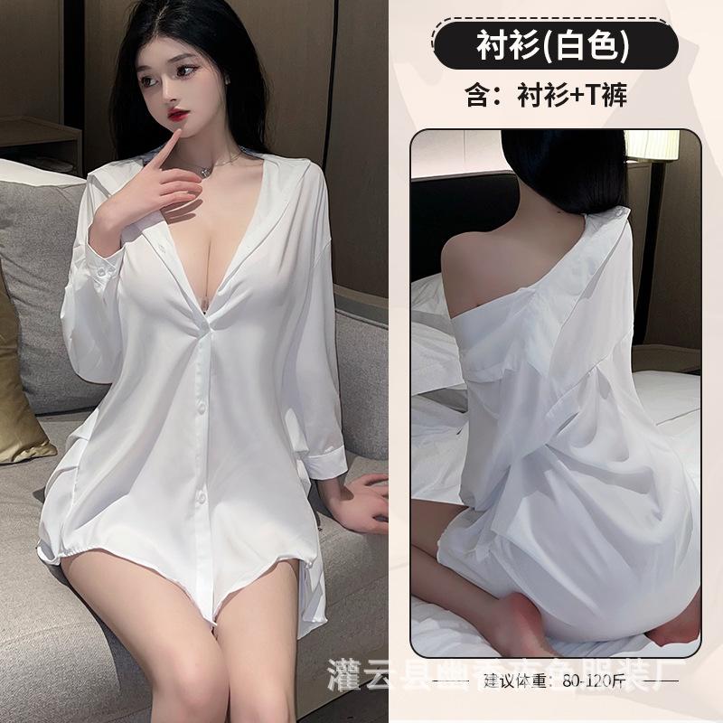 

Сексуальное нижнее белье перспектива страсть кровать соблазнение чистое желание рубашка женская сексуальная знойная пижама one size fits all