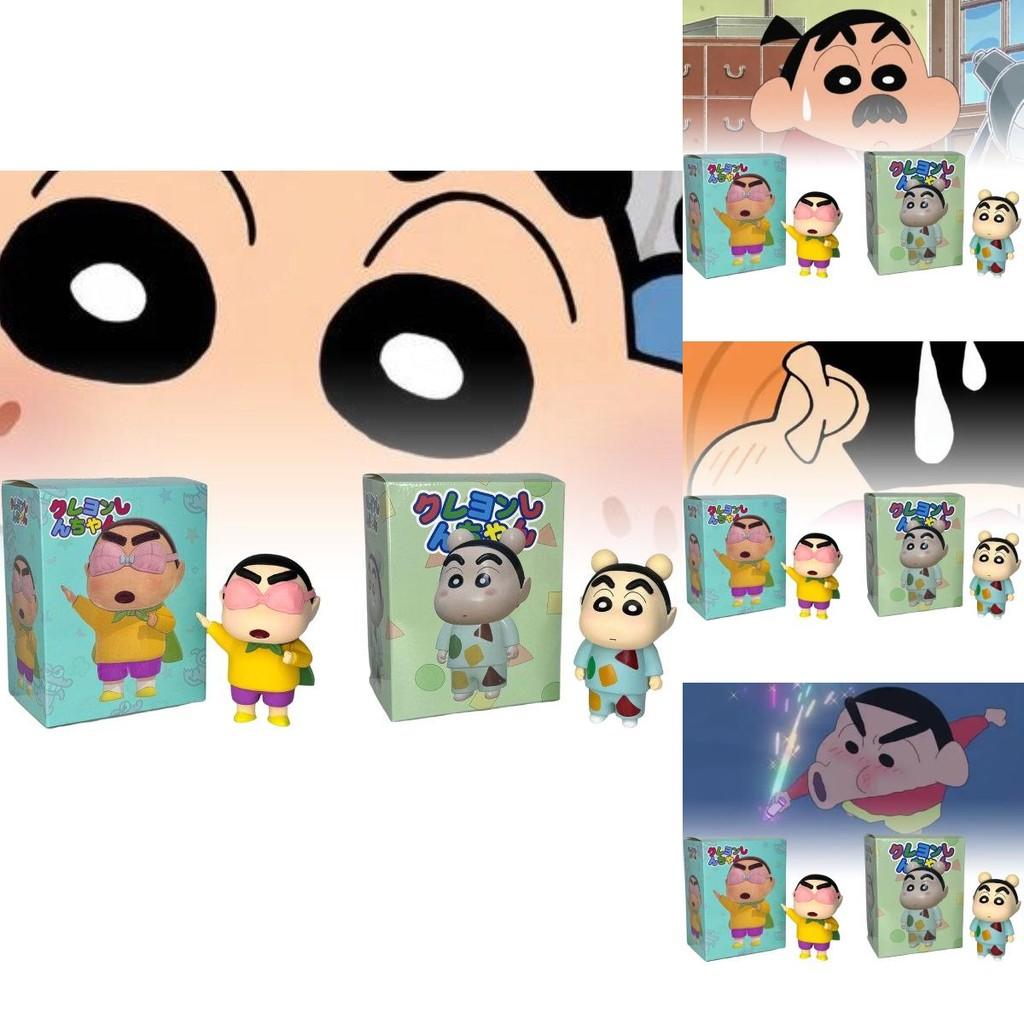 Adorable Q Version Crayon Shinchan Pvc Figure With Pajama And Cape Styles 10cm