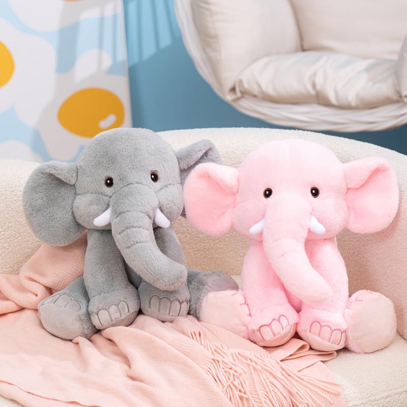 35Cm Gray Elephant Soft Stuffed Companions Creatures Cozy Sleepy Filled Bolster Plaything Cuddly Toy Suitable For Little One Space Decorative
