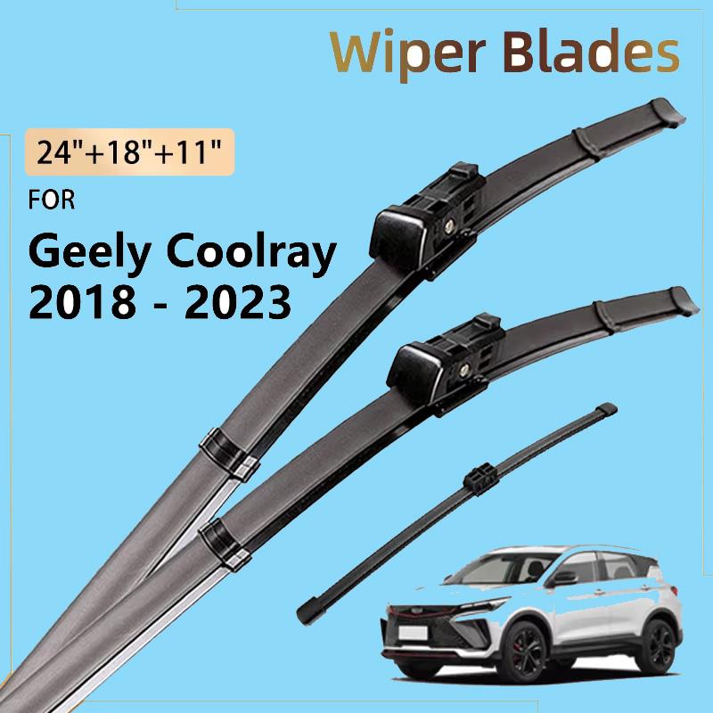 For Geely Coolray SX11 Binyue BelGee X50 2018 2019 2020 2026 2026 2026 Front Rear Wiper Blade Windshield Windscreen Window Brush