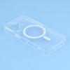 For iPhone 17 Magnetic Case TPU PC Clear Phone Back Cover with Lanyard Hole
