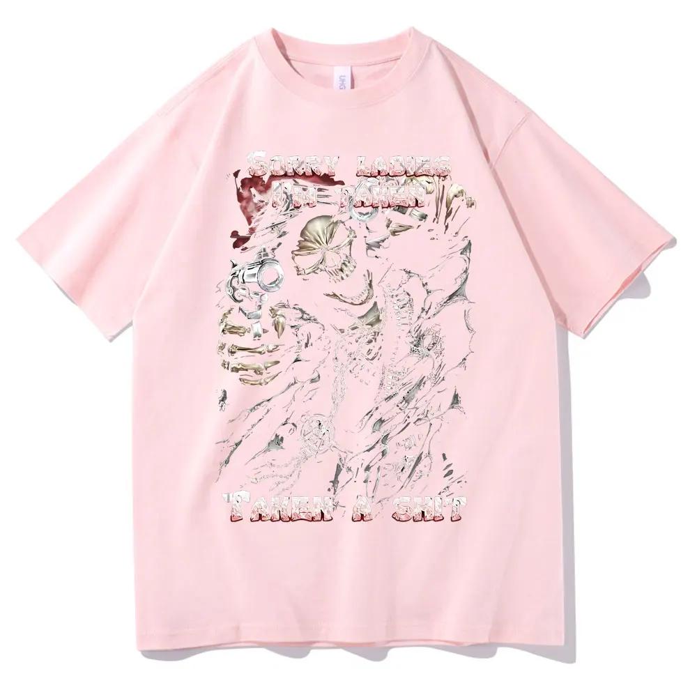 Epické pánské grafické tričko s lebkou Omlouvám se dámy, jsem zadaný Zadaný Nasral jsem se Tričko Vtipné Pánské Dámské Vintage trička Pánské Černé Streetwear