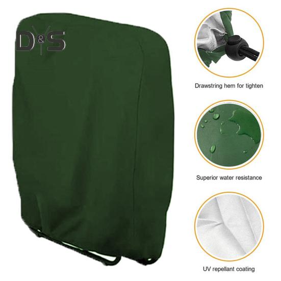 Folding Chair Cover Loungers Case Dustproof Sleeve Windproof Waterproof Anti-UV Anti-Tear Outdoor Furniture Protector UV Protection for Outdoor Sofa