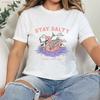 Stay Salty T Shirt Skeleton Beach Funny Vintage Slightly Stylish Breathable Versatile Stretched Casual Soft Homme