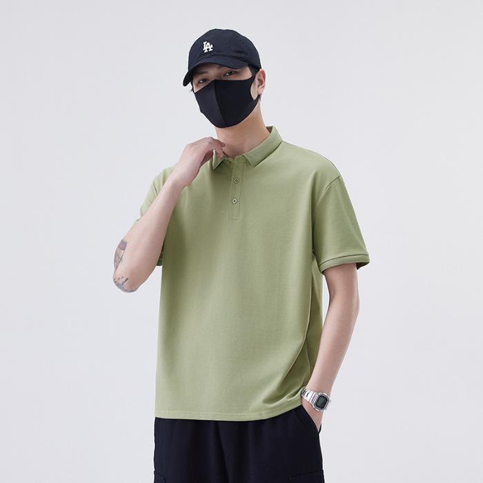 New Summer T-shirt Loose Trendy Lapel Short-sleeved POLO Shirt T-shirt