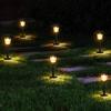 2/4/6 Stück Solar-Wegeleuchten Außen Wasserdicht Weihnachts-Gartendekoration Landschaftslicht Wolframlichtdekor Hof Rasen Gehweg Einfahrt Weg