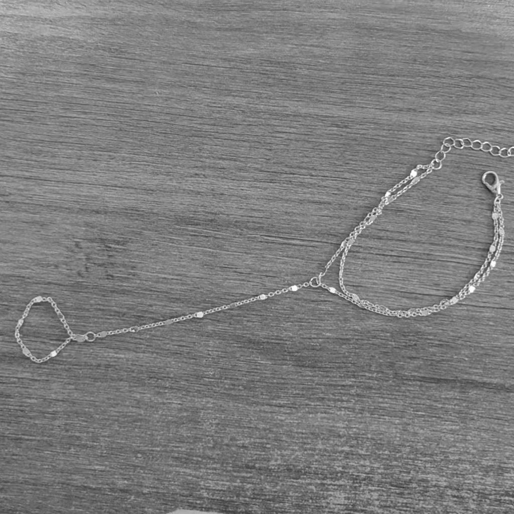 Europäische & Amerikanische Leichte Luxus Türkis Schmetterling Handkette mit Perlen- & Kristallakzenten