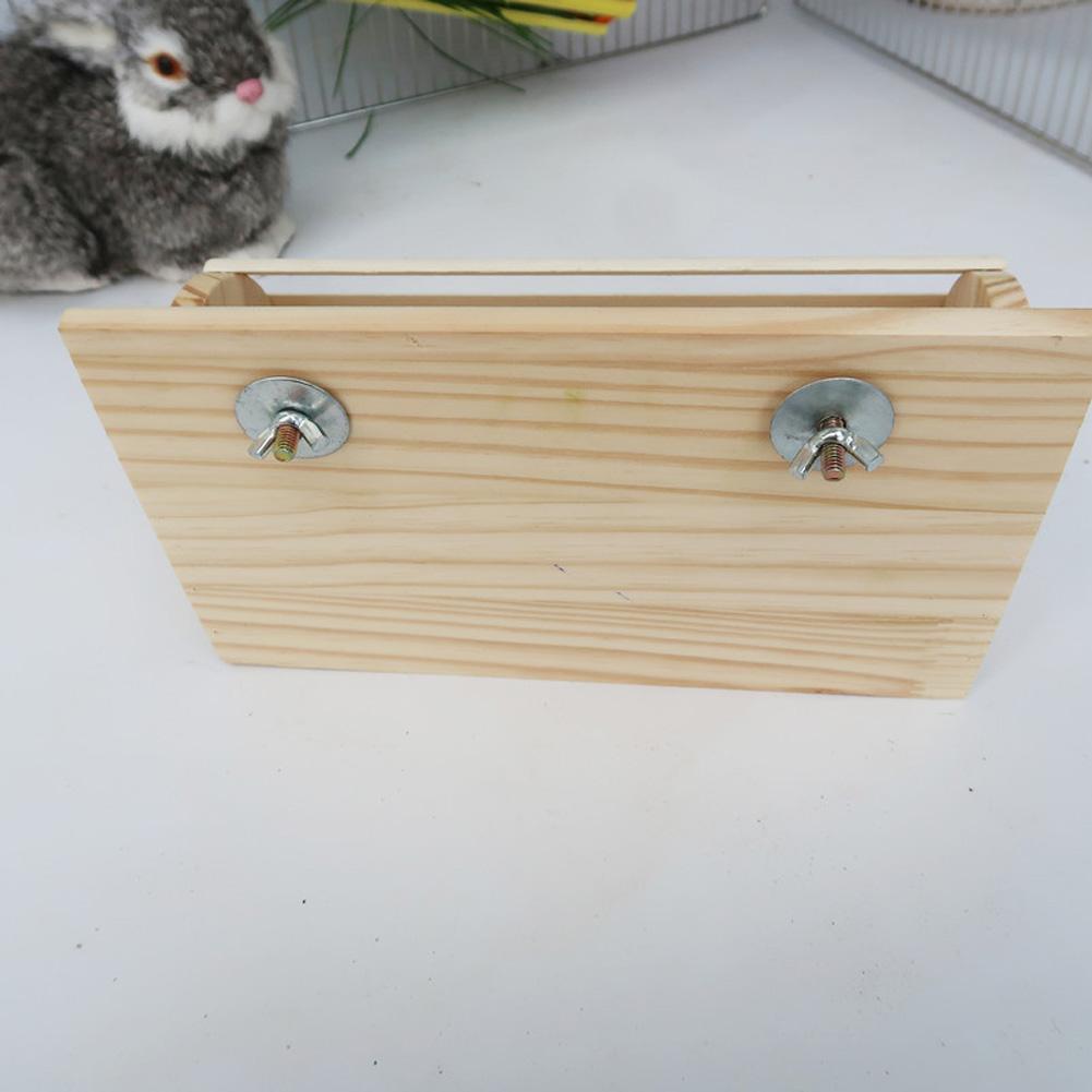 Rabbit Wooden Hay Rack Stand Grass Fodder Holder Pet Feeder For Chinchilla Guinea Pig