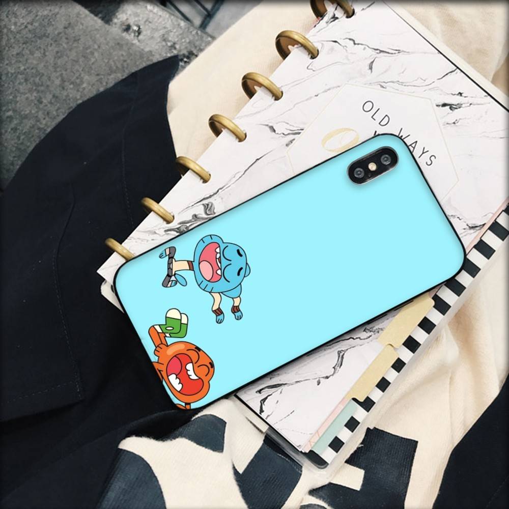 The A-Amazing World Gumball Anime Phone Case For IPhone 17 16 14 15 13 12 11 Pro Max Plus Silicone Soft Cover