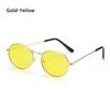 Vintage Oval Style Sunglasses Woman Metal Frame Retro Sun Glasses Male Female Clear Mirror Small Round Gafas De Sol Para Hombre