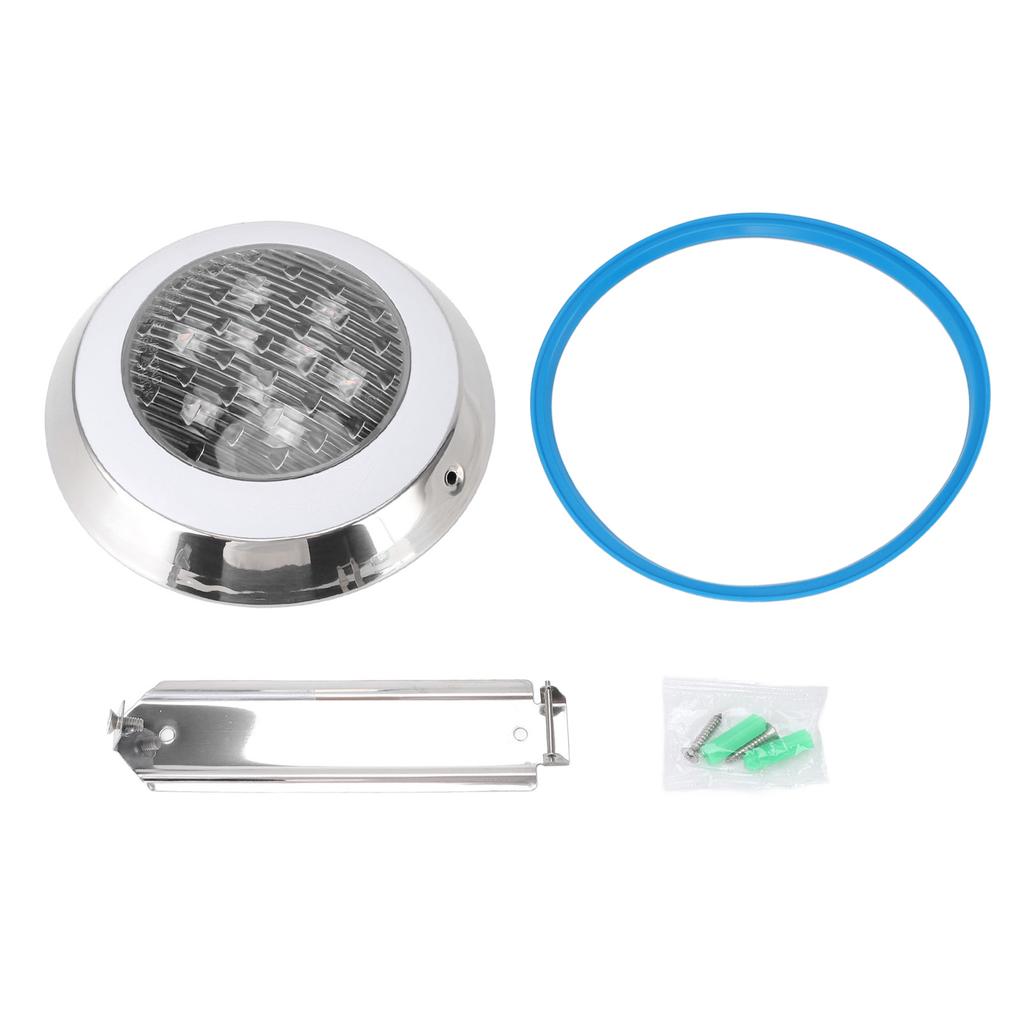 Wall Mounted Pool Light Waterproof 6000K White Light Embedded LED Underwater Swimming Pool Lamp for
