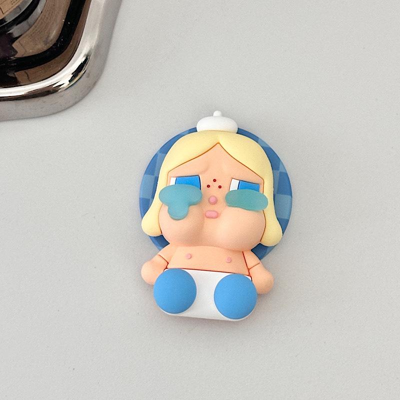 3D Cartoon Doll Magnetic Phone Stand with Strong Suction for MagSafe Phones - Desktop Accessory for Men & Women.