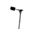 Multi-Function Drum Rack Clamp with Long Cymbal Stand and Tom Drum Support Hanger.