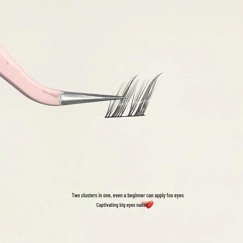 Doudoutian Enhanced Volume Wide-Stem Mixed Fur Devil Fox False Eyelashes