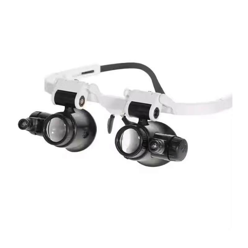 Aokewen Eyeglass-Style Binocular Magnifier with LED