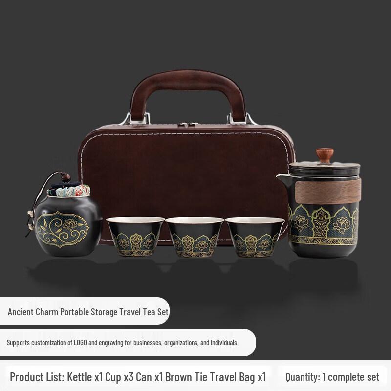 Yuluo Portable Ceramic Travel Kung Fu Tea Set