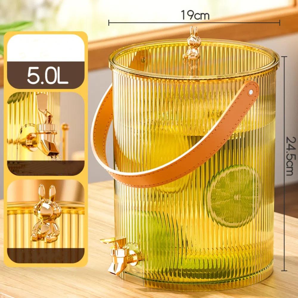 3.5/5L Large Capacity Cold Water Kettle Plastic Water Storage Kettle  Kitchen Picnic