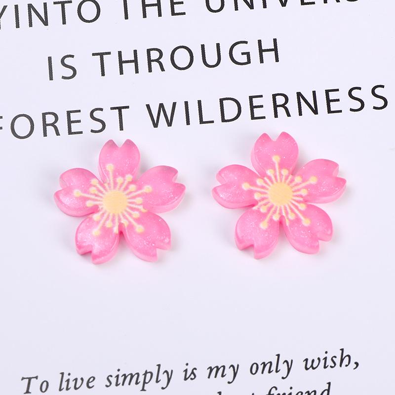 Sweet Flower Resin Ornament DIY Hair & Bag Accessories, Phone Case Stickers