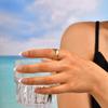 Vnox Gold Plated Stainless Steel Rings For Women, Flowers Butterfly Irregular Shaped Finger Rings Aesthetic Jewelry Wholesale