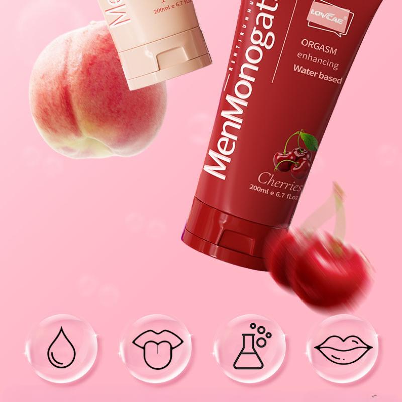 Fruit Lubricant 200ml Smooth Wash Free Lickable Water-soluble Adult Sex Toys