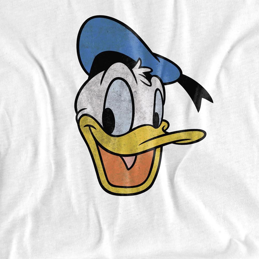Disney Mens Donald Duck Vintage Face T-Shirt