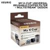 Keurig My Universal Reusable Filter with Technology Gray May K-Cup Multi-Stream - (Packaging Vary)