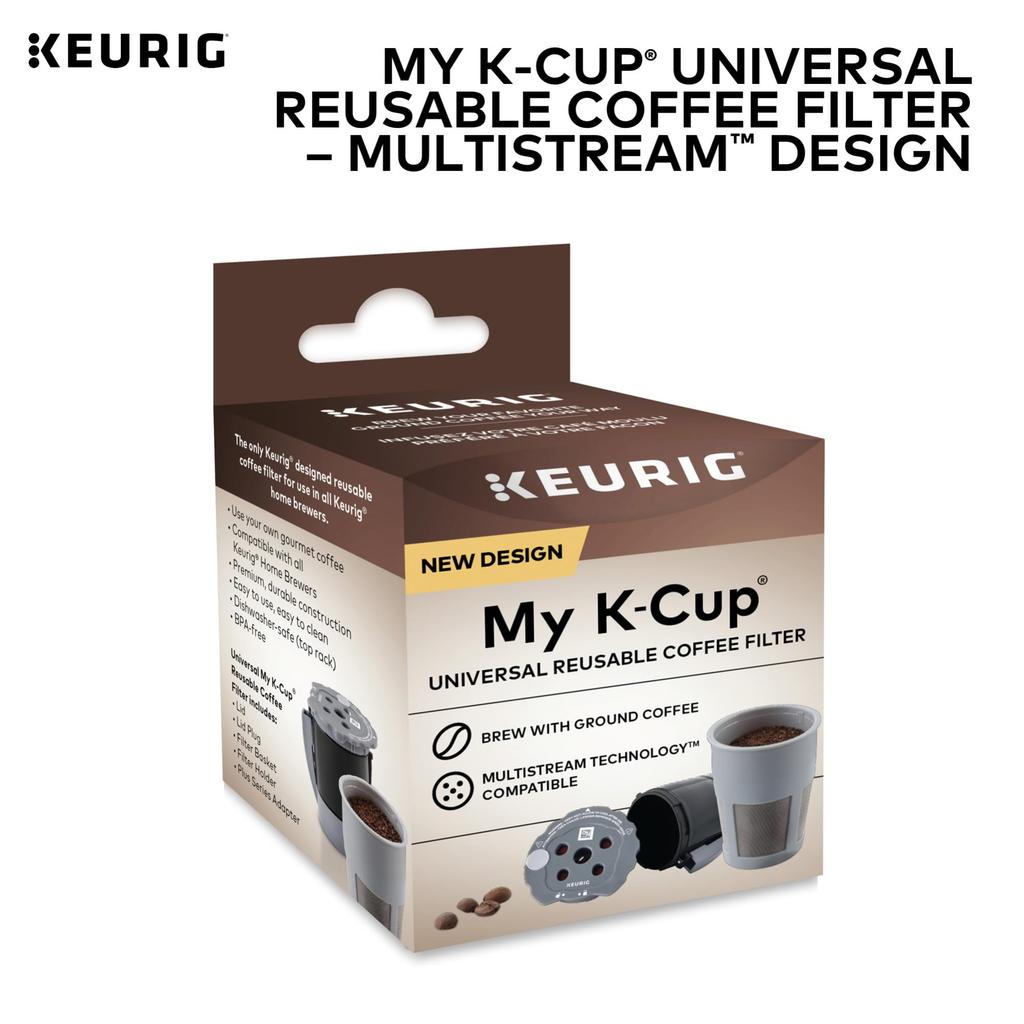 Keurig My Universal Reusable Filter with Technology Gray May K-Cup Multi-Stream - (Packaging Vary)