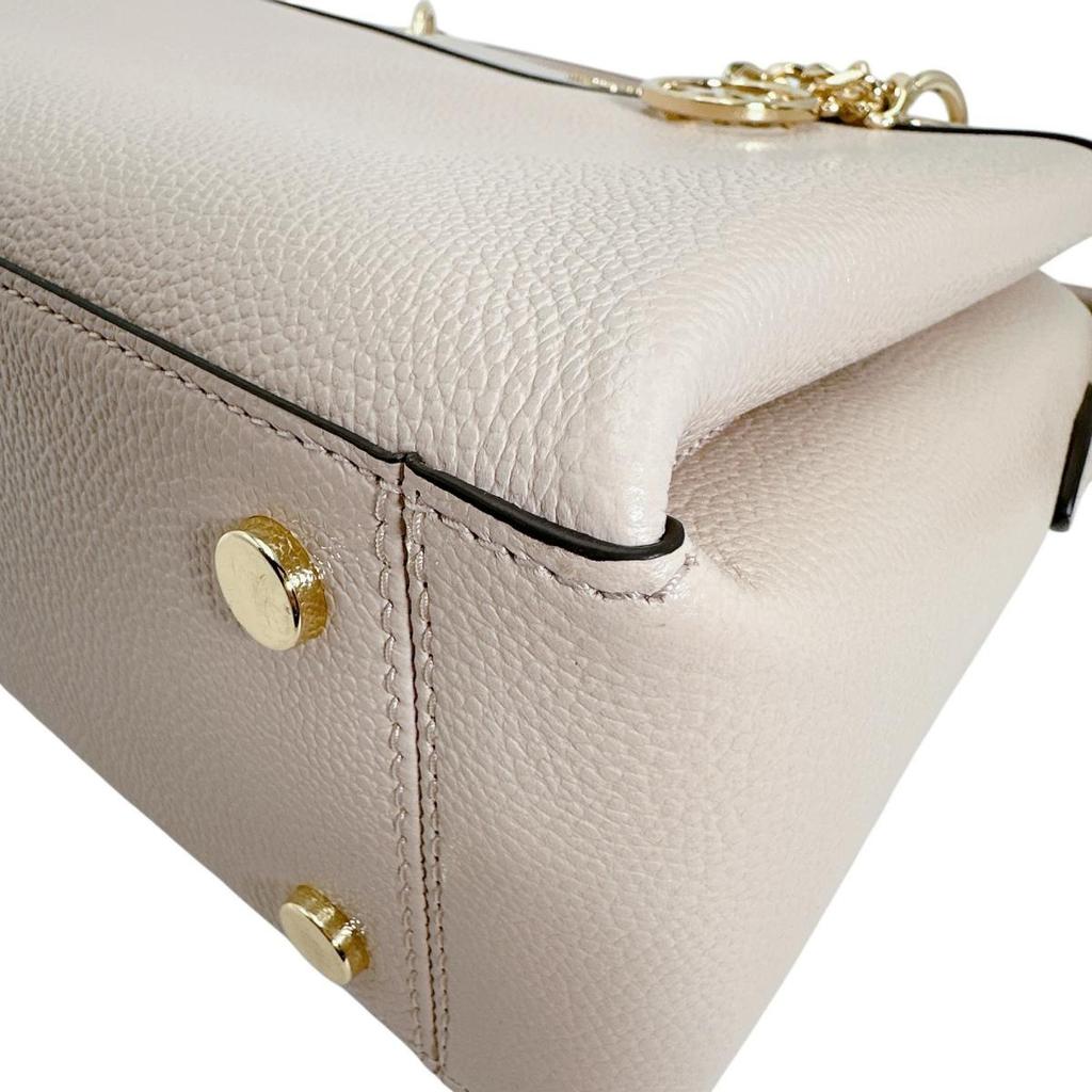 Michael Kors Shoulder Bag Handbag Cowhide Pink Beige Women Used