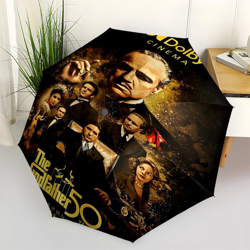 1pc Dolby Cinema The Godfather 50th AnniversaryOpen/Close Umbrella-Windproof, Compact Travel Umbrella, Sturdy 8-Rib Shaft, Outdoor Accessory1172