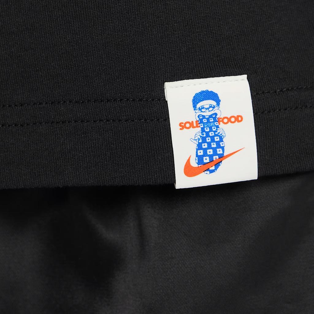 Nike Sportswear Printed Pattern Crew Neck Casual Short Sleeve T-Shirt Kids Tops Black FV5495-010