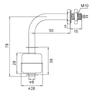 Level Sensor Liquid Level Sensor Stainless Steel Liquid Water Level Sensor  Switch for Pool Can 75mm