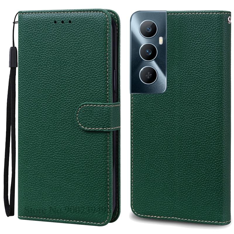 Per Realme C65 Custodia Portafoglio in Pelle con Patta Custodia per Telefono Per Realme C65 4G Coque Fundas Per Oppo Realme C65 Custodia per Telefono