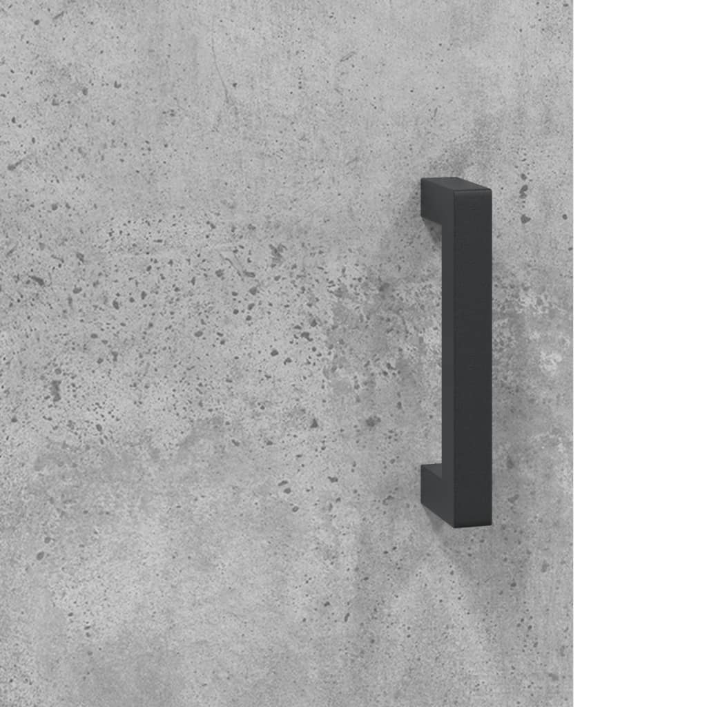 Highboard Concrete Grey 69.5 x 34 x 180 cm Particleboard