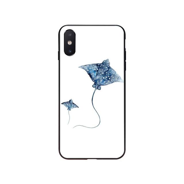 

Чехол для телефона Manta Ray Paint для Iphone 14 13 Pro Max 12mini 12 11 Promax Xs Max Xr Se2 8 7 Plus X iphone XSMAX