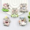 Medium DIY Resin Accessories: Handmade Hippopotamus Phone Case, Bag, Shoe Buckle, Beaded Pen, Fridge Magnet Decor Material