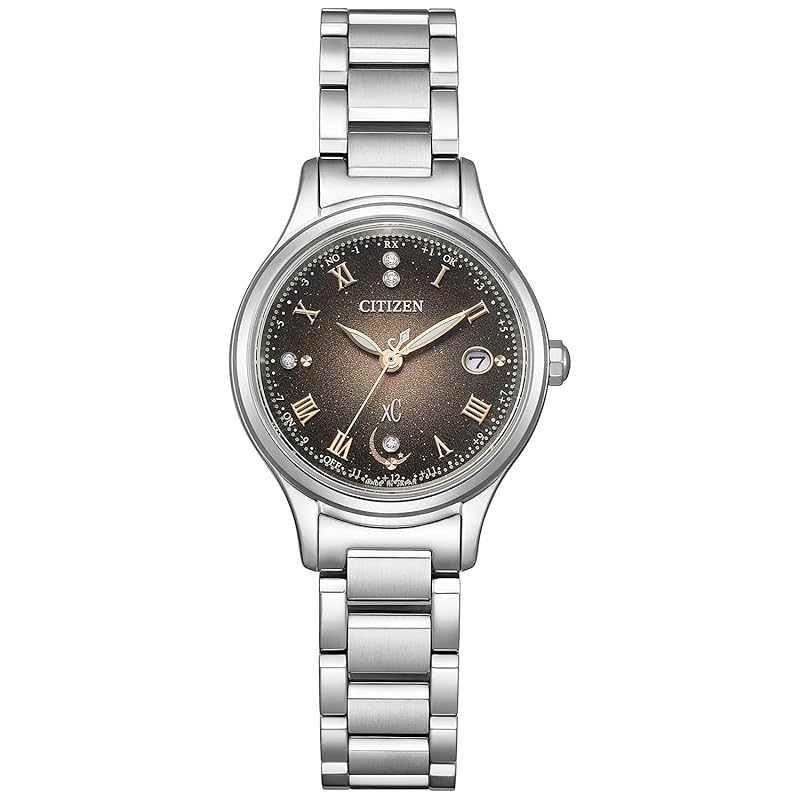 

[Citizen] watch cross sea Eco drive radio clock waterproof Limited model moonlight With diamonds ES9490-79E ladies silver