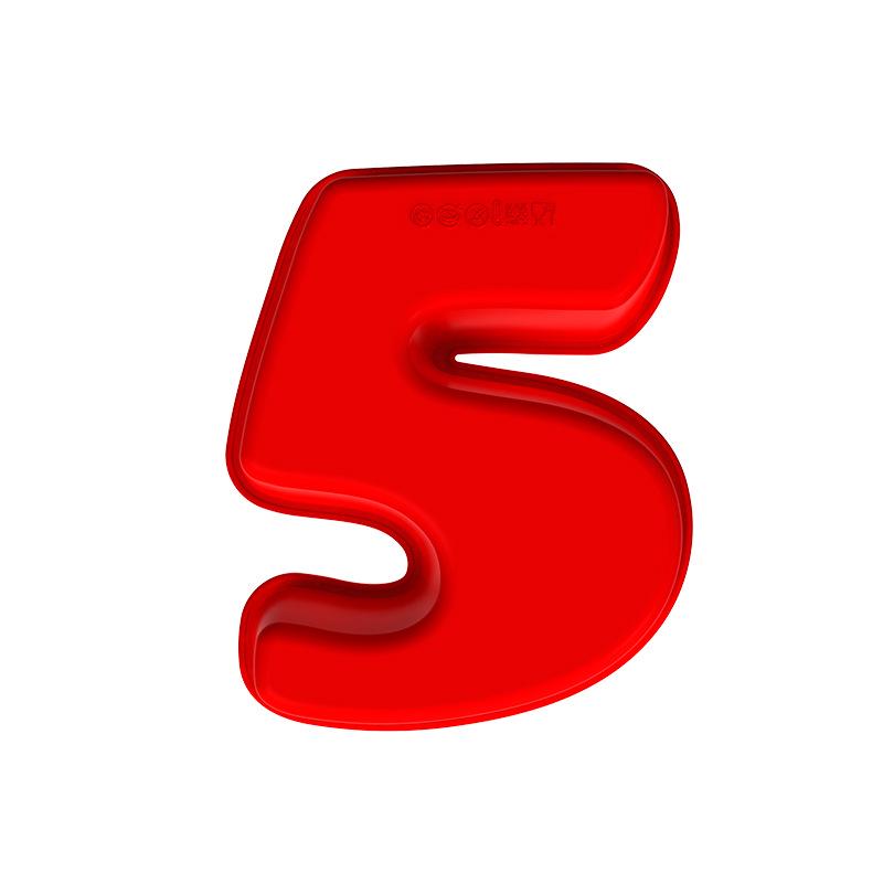 Chocolate Cake Silicone Mold Set, 0-9 Number Mousse & Pudding Baking Molds