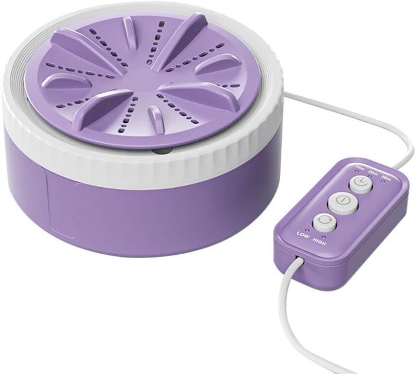 

Турбинная стиральная машина, полностью автоматическая стиральная машина, портативная, с тремя скоростями, пульт дистанционного управления, вращающаяся, мини-стиральная машина для нижнего белья и колготок фиолетовый