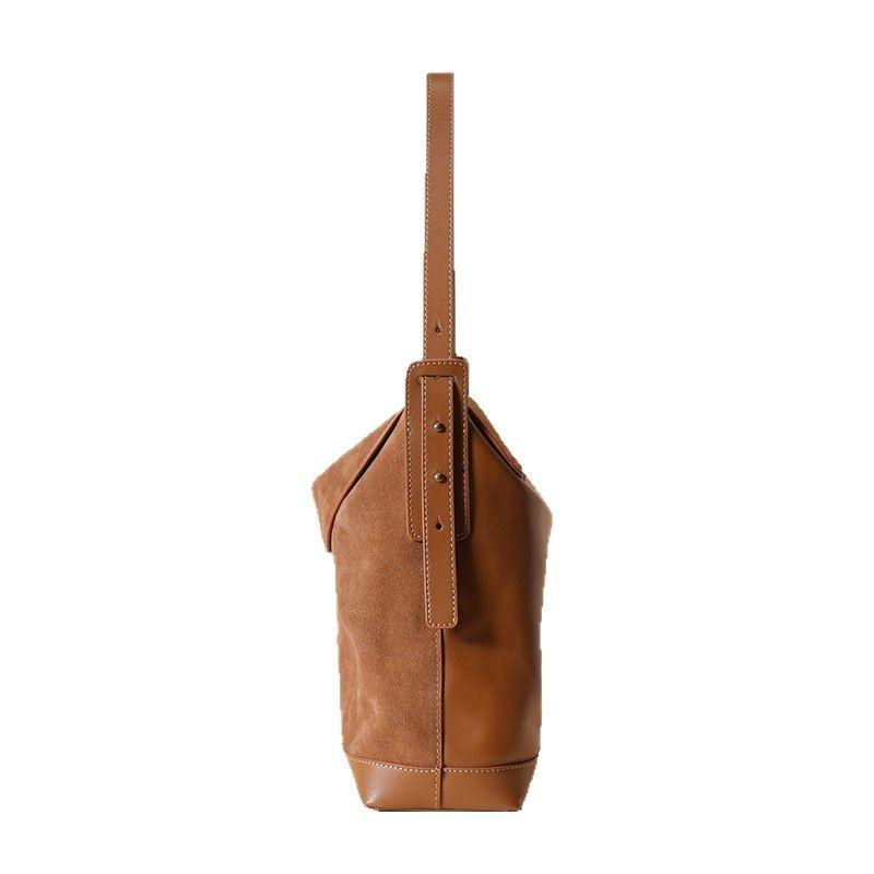 Spring and Summer Women's Bag, Large-capacity Single-shoulder Bag, Women's Retro Commuting Single-shoulder Bag, Matte Crossbody Tote Bag