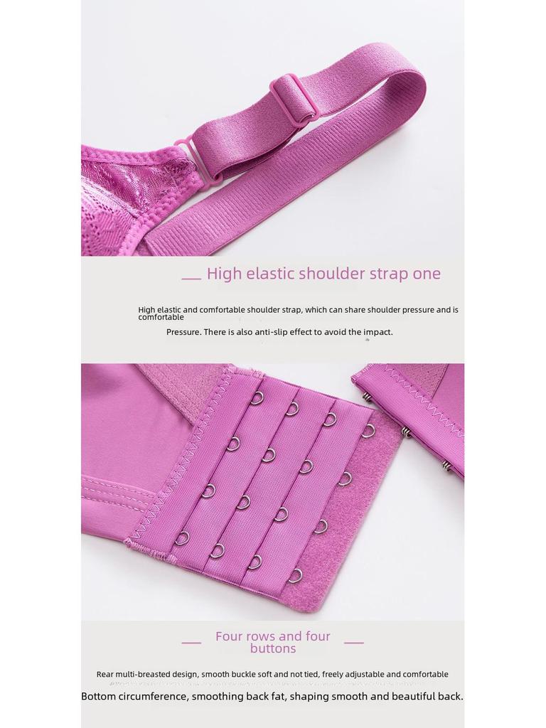 Übergröße Bügelloser Atmungsaktiver Form-BH mit Seitenstütze