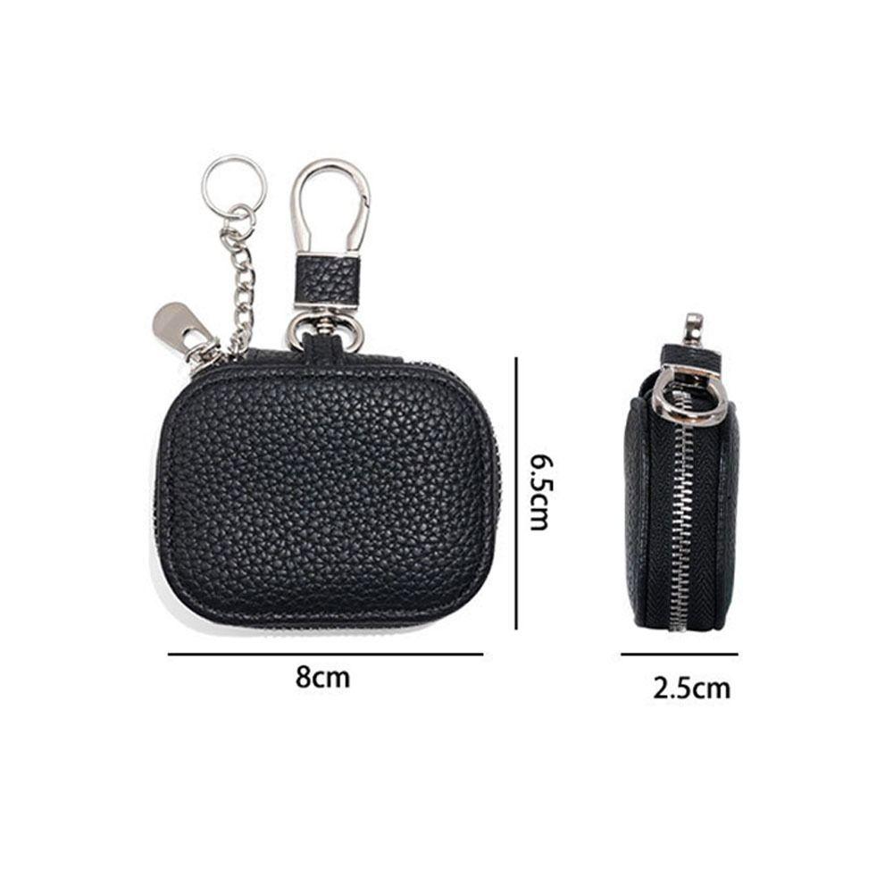Gifts Waist Hanging Key Wallets PU Leather Portable Earbud Carrying Case Key Bag Universal