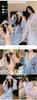 Women's Winter Fleece Long Bathrobe with Velvet - Sexy Bride Morning Robe Pajamas