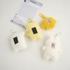 Cute Plush Little Bear Rabbit Doll Keychain Cartoon Animal Pendant Keyrings  Backpack Decoration Accessories Gifts