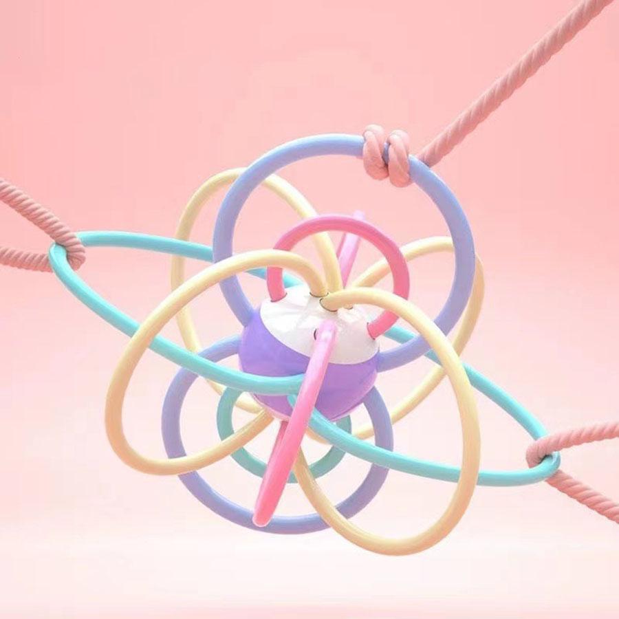 

Детские игрушки 0 12 месяцев Вращающийся шарик-погремушка Хватательная активность Игрушка для развития ребенка Силиконовый прорезыватель Детские сенсорные игрушки для младенцев