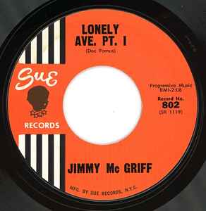 

7inch Record JIMMY MCGRIFF - Lonely Ave. 802 Sue Records Inc 1964 US Jazz Used