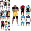 Stylish Men's Summer Tracksuit Sport Suit T-shirt And Shorts Outfit Set
