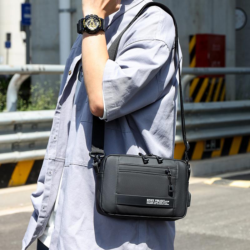 Men's Bag Oxford Shoulder Bag Large Capacity Waterproof Crossbody Bag Handbag